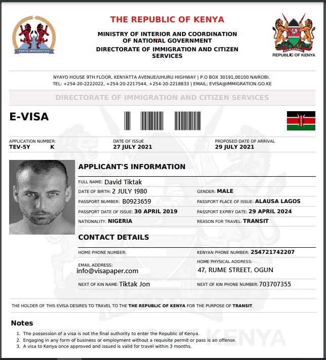 Kenya Visa